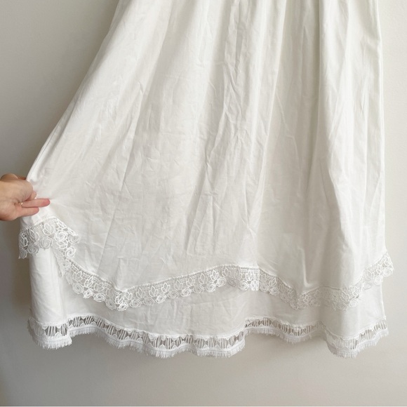 Anthropologie Piexoto Wyatt Off the Shoulder Midi Dress Cottagecore Coquette L - Picture 8 of 15